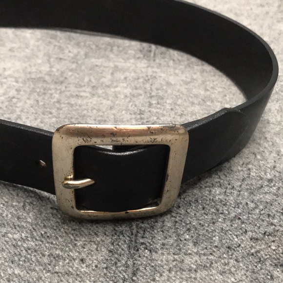 Vintage Harley-Davidson Leather Belt with Solid Brass Buckle - Picture 4 of 14